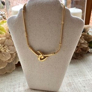 Trifari Crown Snake Chain Necklace